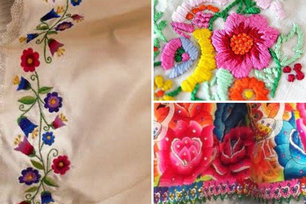 Vestido de novia con motivos andinos